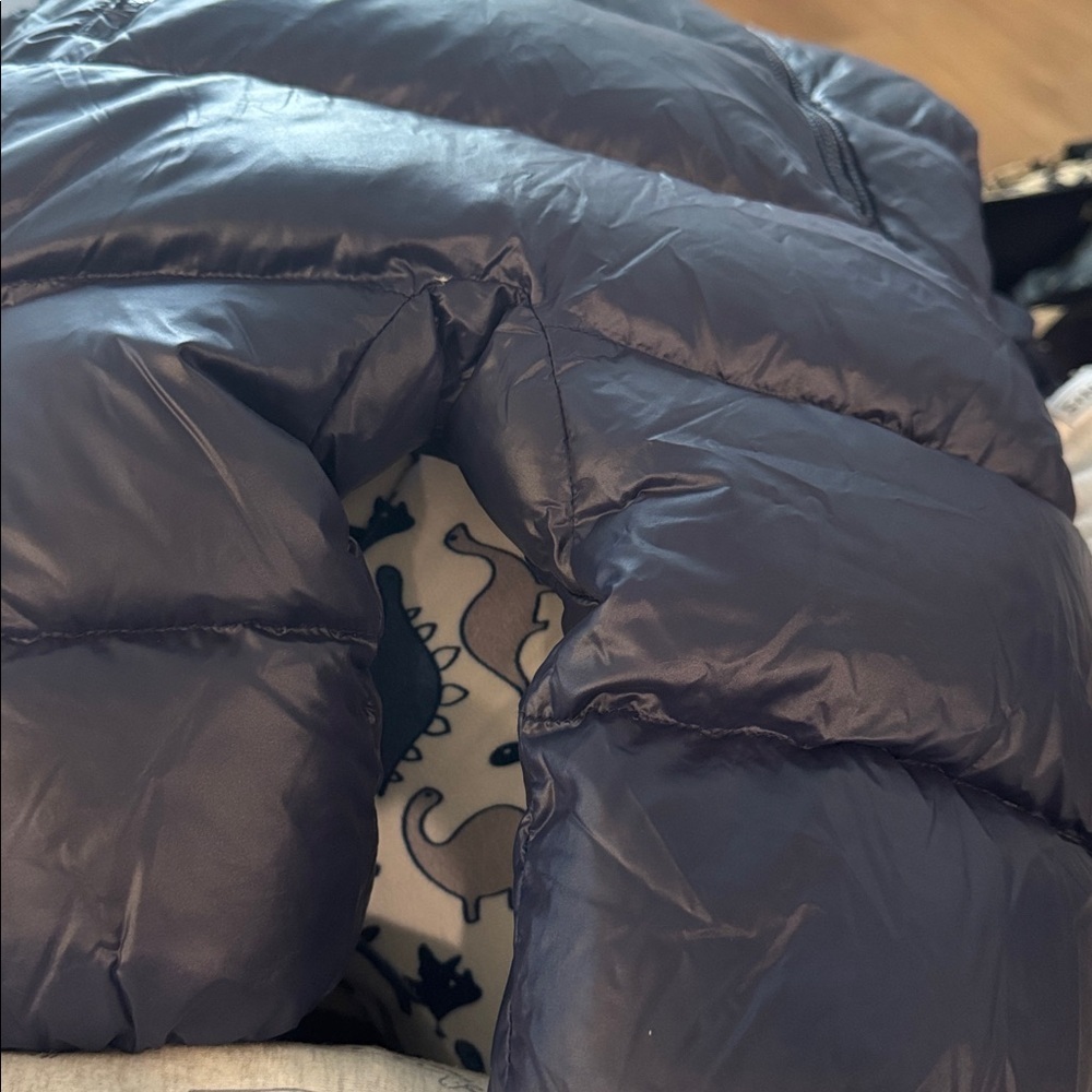 RALPH LAUREN HOODED DOWN
SNOW SUIT size 9 m with detachable footies and mittens - Picture 10 of 11